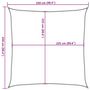 Voir la diapositive 6 : VIDAXL Voile d'ombrage 160 g/m^2 Vert fonce 2,5x2,5 m PEHD
