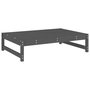 Voir la diapositive 4 : VIDAXL Salon de jardin 4 pcs gris bois massif de pin