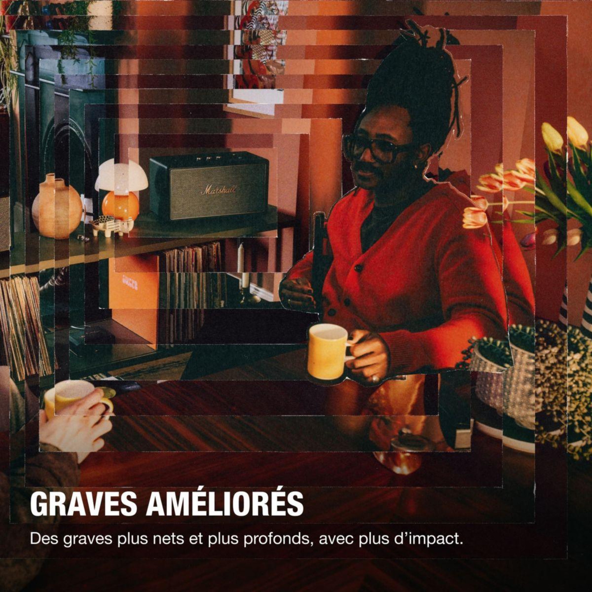 Voir la diapositive 3 : MARSHALL Enceinte résidentielle stanmore iv noir