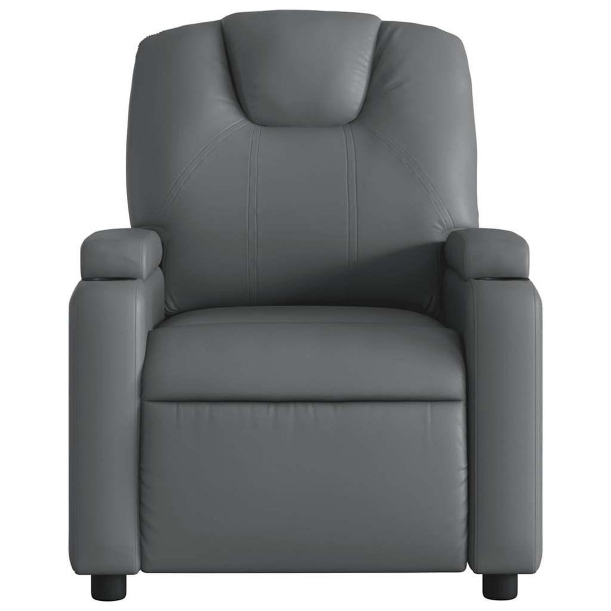 VIDAXL Fauteuil de massage inclinable Gris Similicuir