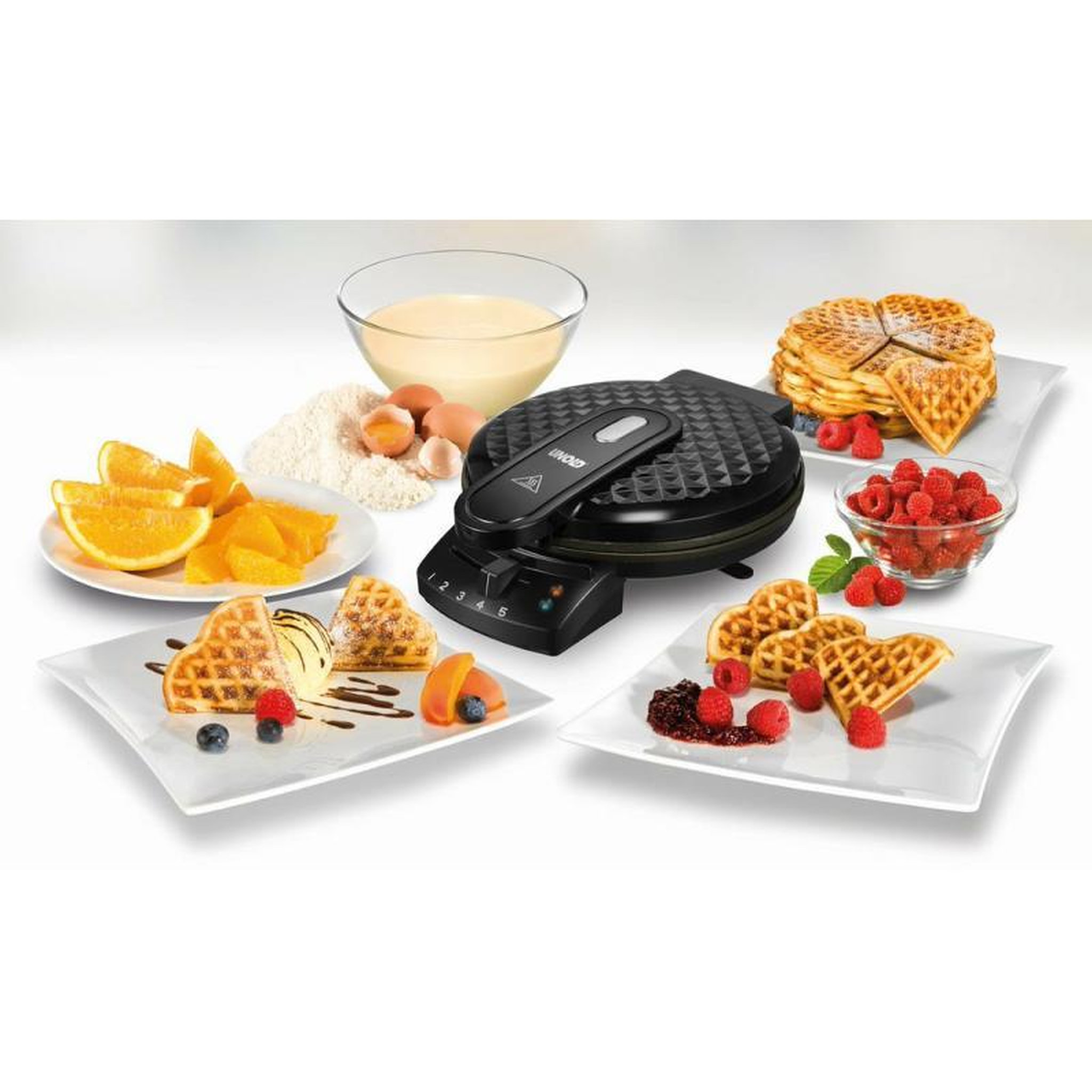 Voir la diapositive 2 : Unold Unold Waffle Maker Diamond black Schwarz (48235)