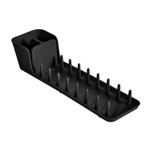 Égouttoir à Couverts Paris Prix - 17,5x14,5x16,5cm - Plastique Anthracite - Design Perforé