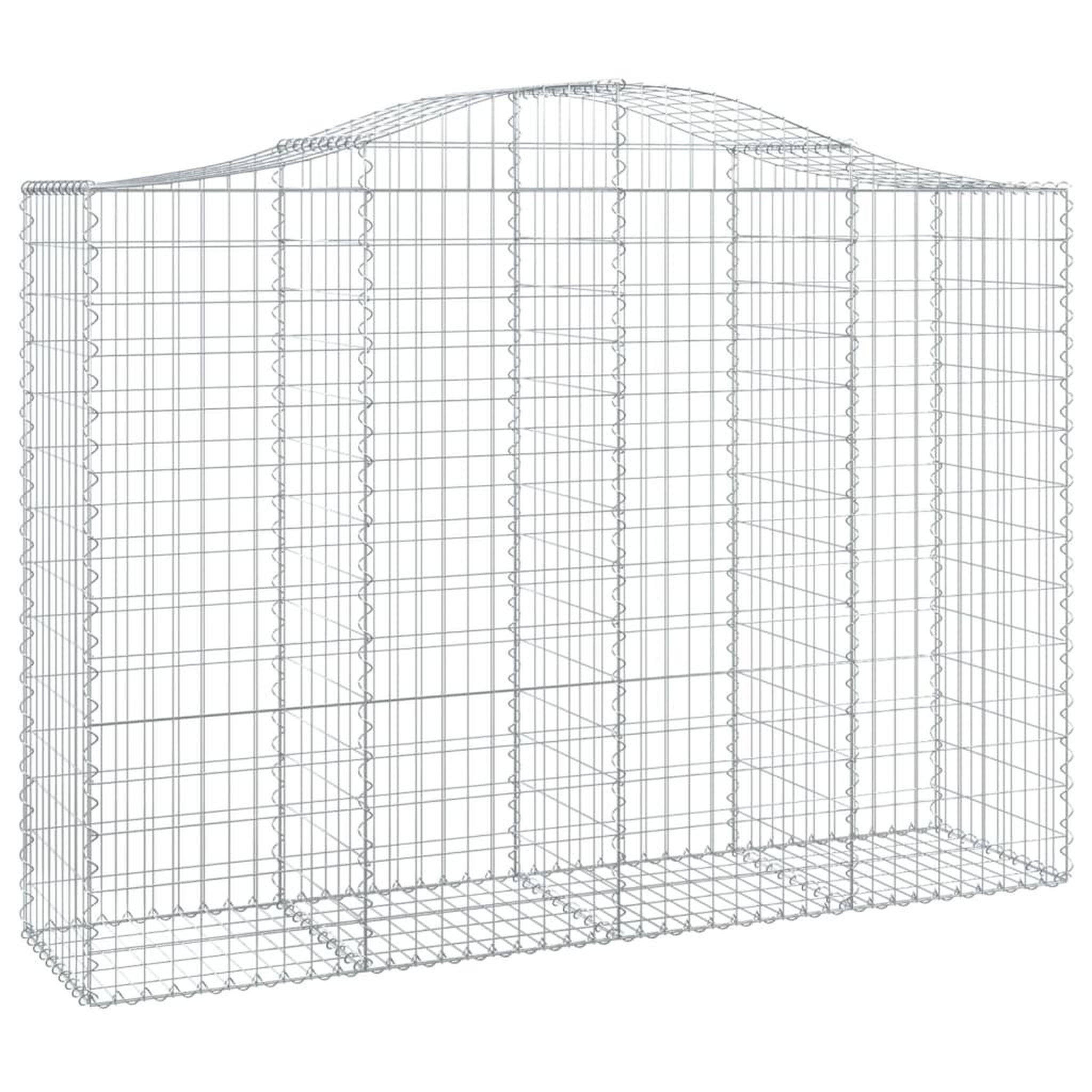 Voir la diapositive 3 : VIDAXL Paniers a gabions arques 40 pcs 200x50x140/160 cm Fer galvanise