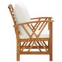 Voir la diapositive 4 : VIDAXL Chaises de jardin avec coussins lot de 2 Bois d'acacia massif