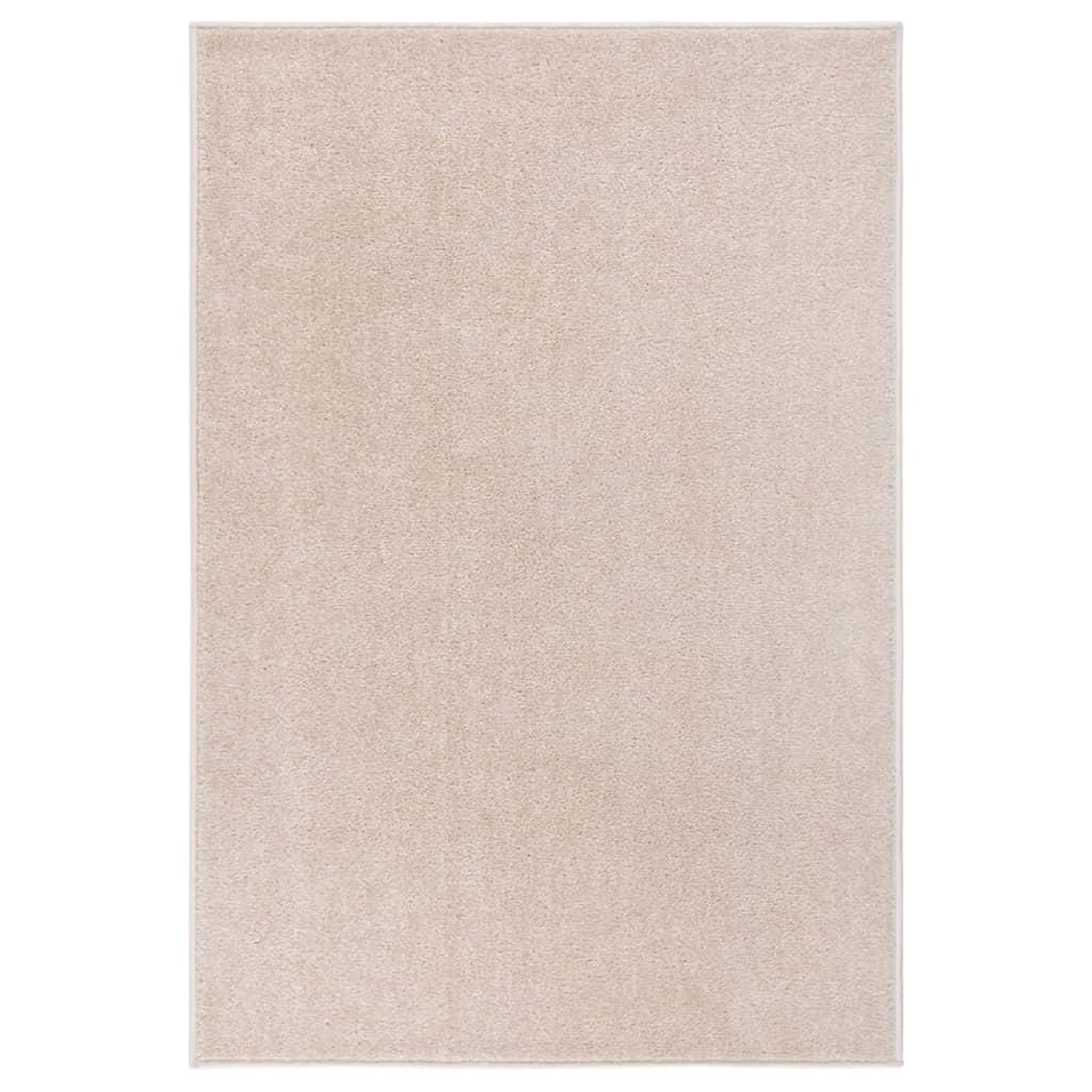 Voir la diapositive 1 : VIDAXL Tapis a poils courts 160x230 cm Beige fonce