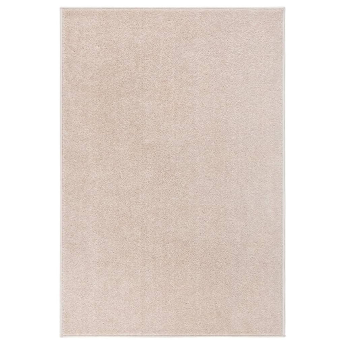 VIDAXL Tapis a poils courts 160x230 cm Beige fonce