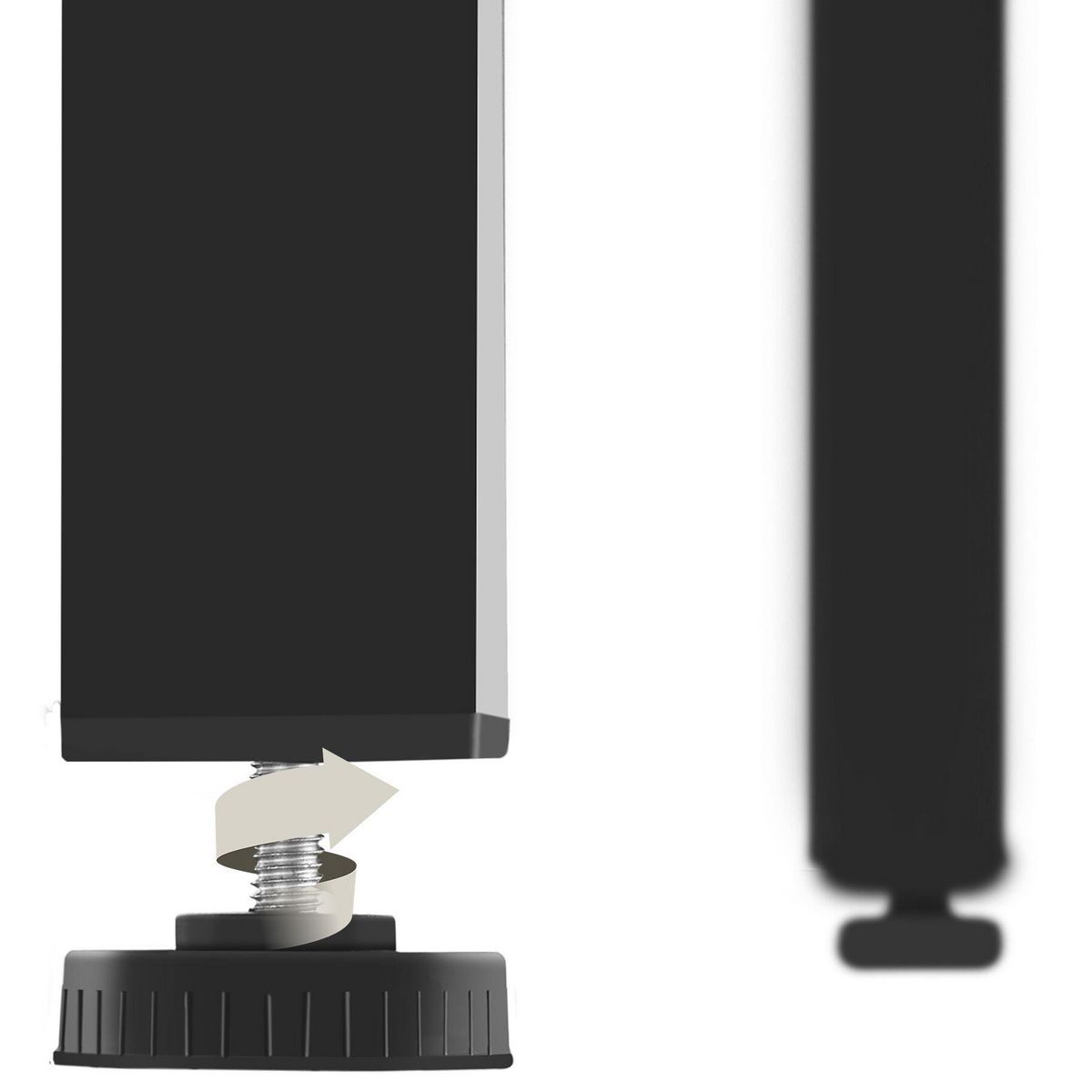 tectake Table de salle à manger style industriel Bois foncé industriel, rustique