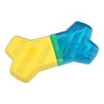 Paris Prix Jouet pour Chien Givré  Os  13cm Bleu & Jaune