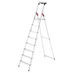 HAILO Escabeau aluminium pliable 8 marches Hailo L60 – Ultra léger et sécurisé - 3,7M