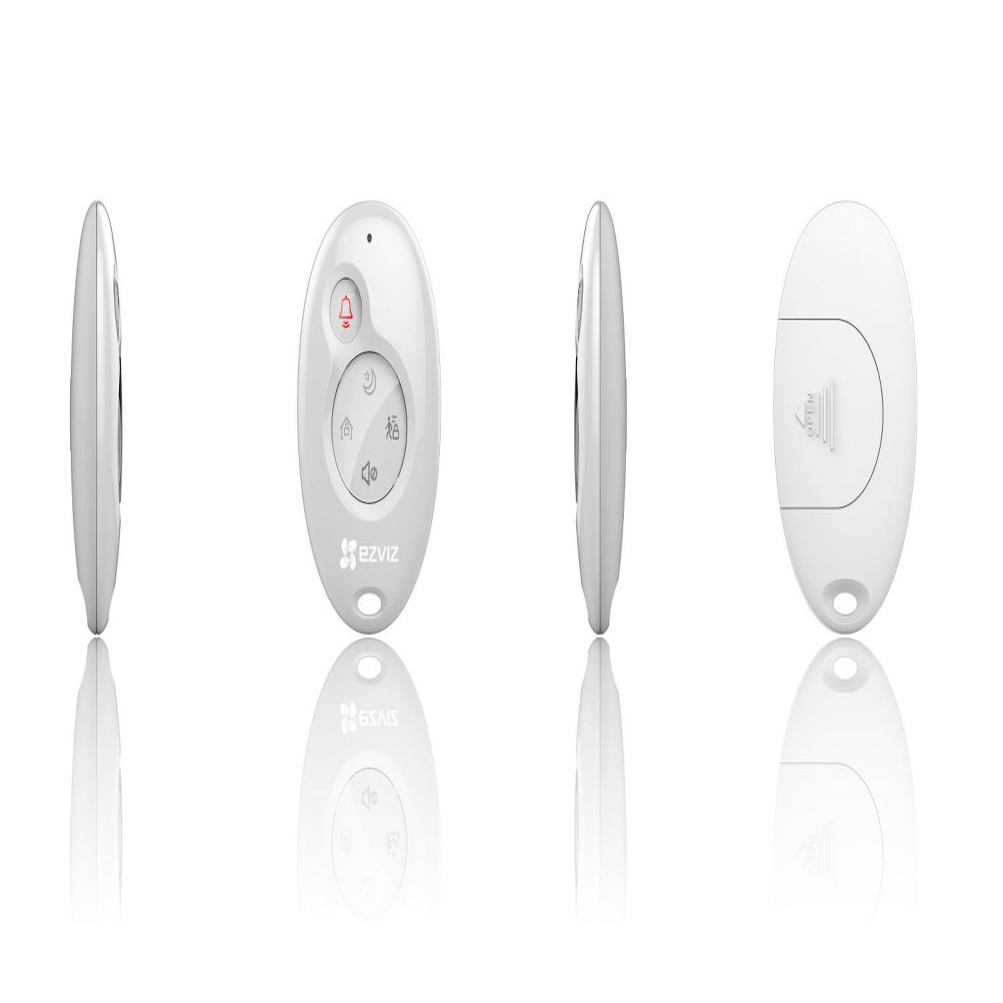 Voir la diapositive 3 : EZVIZ EZVIZ K2 télécommande Appareil domotique Appuyez sur les boutons