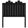 Voir la diapositive 4 : VIDAXL Tete de lit Noir 96x4x110 cm Bois massif de pin