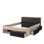 Voir la diapositive 6 : Lit double adulte 140x190 / 140x200 cm avec rangements BOOST