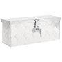 Voir la diapositive 1 : VIDAXL Boîte de rangement Argente 50x15x20,5 cm Aluminium