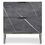paris prix table de chevet 2 tiroirs en bois paso 55cm gris