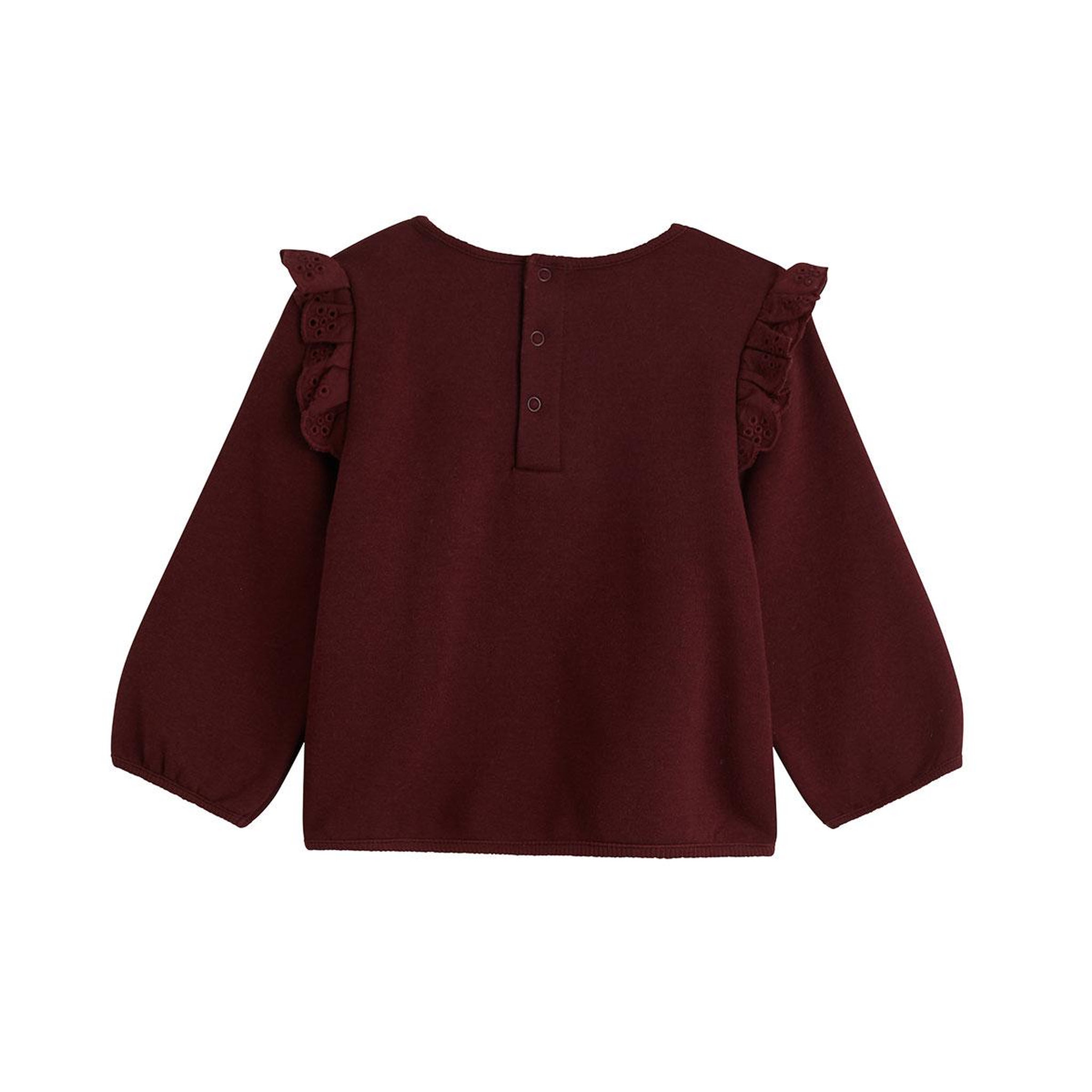 Voir la diapositive 2 : PETIT BEGUIN Sweat-shirt bébé en molleton aimée