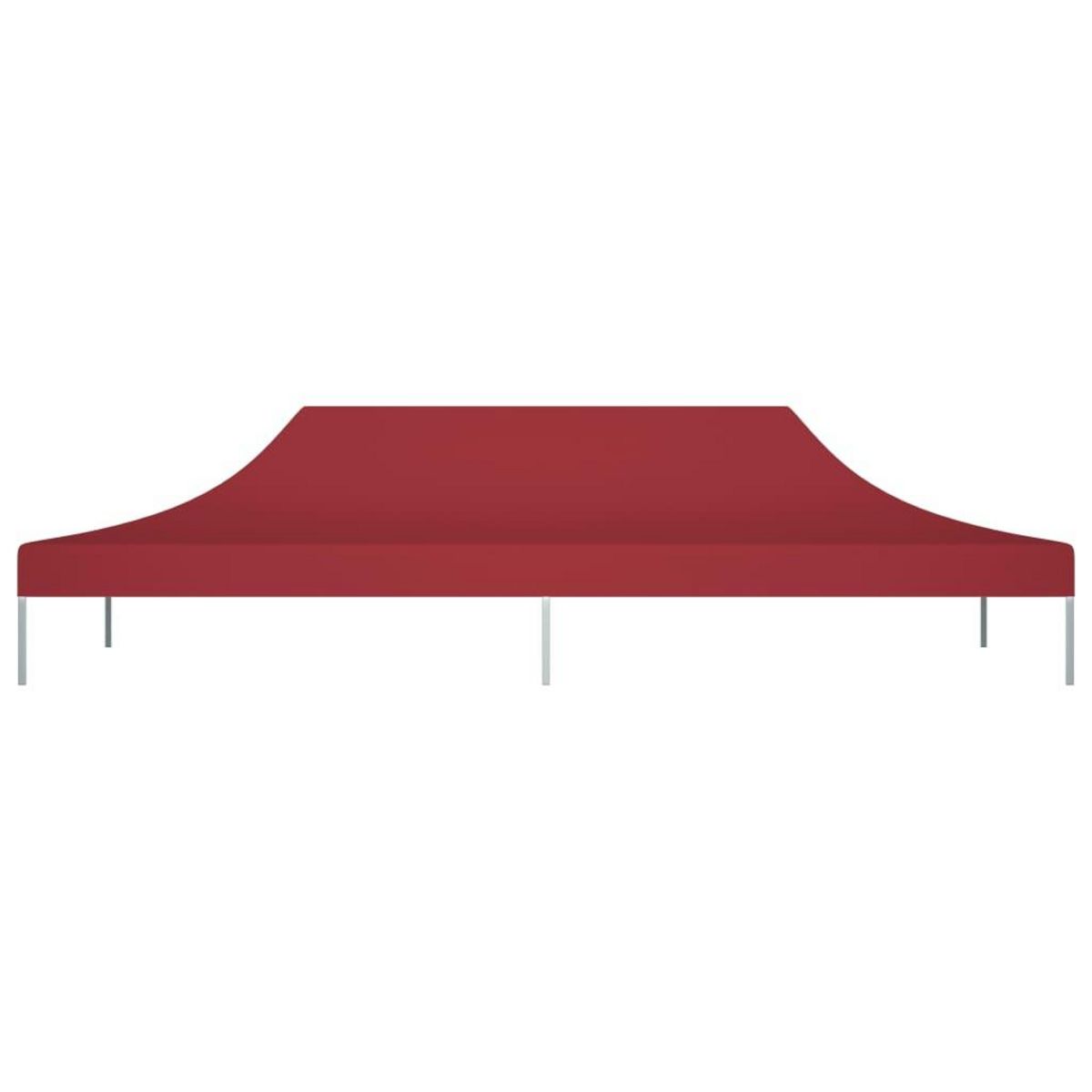 VIDAXL Toit de tente de reception 6x3 m Bordeaux 270 g/m^2