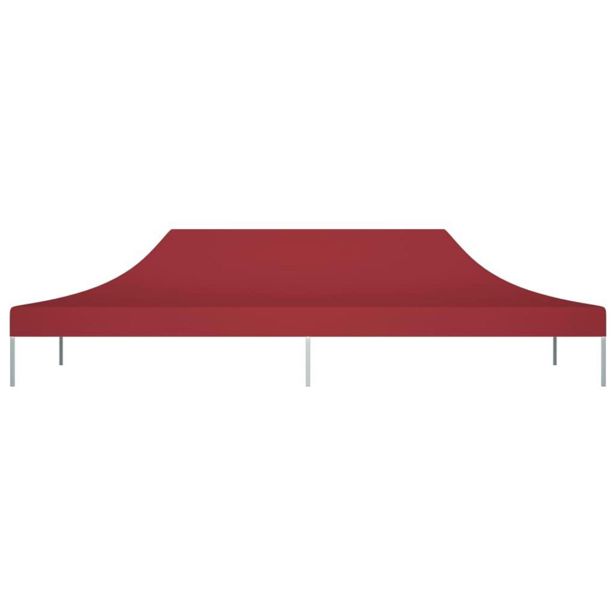 VIDAXL Toit de tente de reception 6x3 m Bordeaux 270 g/m^2