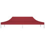 Voir la diapositive 3 : VIDAXL Toit de tente de reception 6x3 m Bordeaux 270 g/m^2