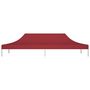 Voir la diapositive 3 : VIDAXL Toit de tente de reception 6x3 m Bordeaux 270 g/m^2
