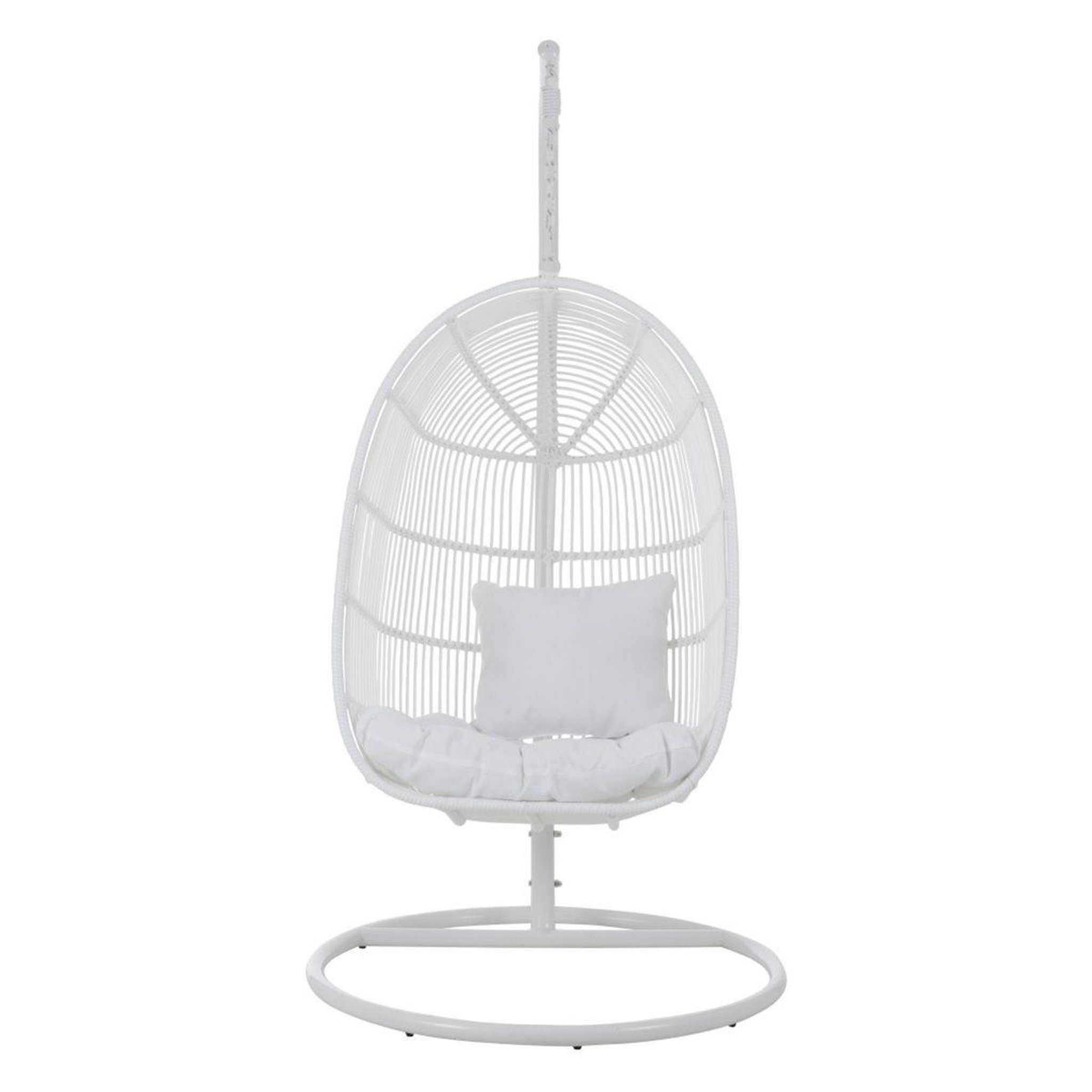 Voir la diapositive 2 : J-LINE Fauteuil suspendu ovale  aciera  193cm blanc