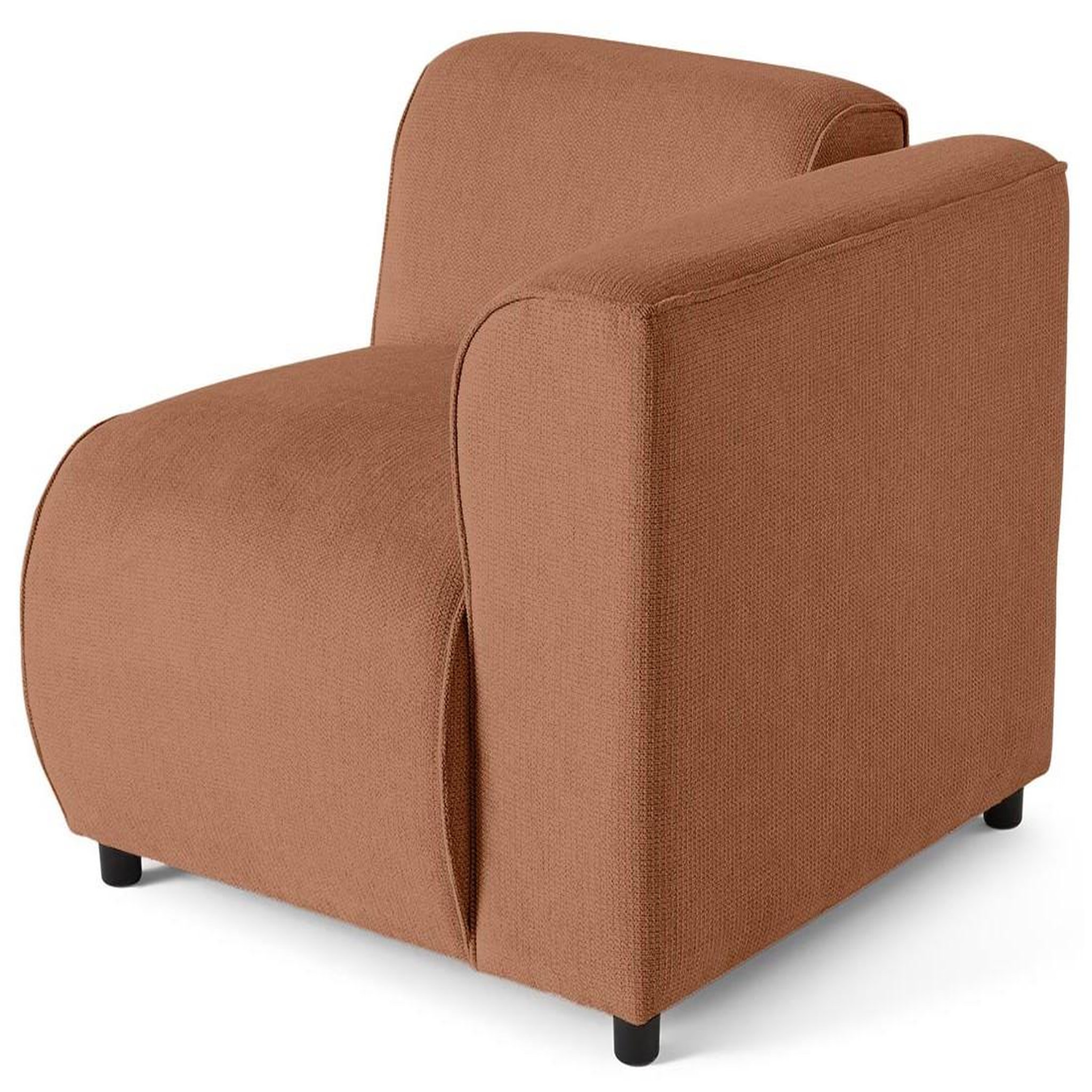 Voir la diapositive 1 : LISA DESIGN Suaro - module d'assise d'angle droit en tissu texturé