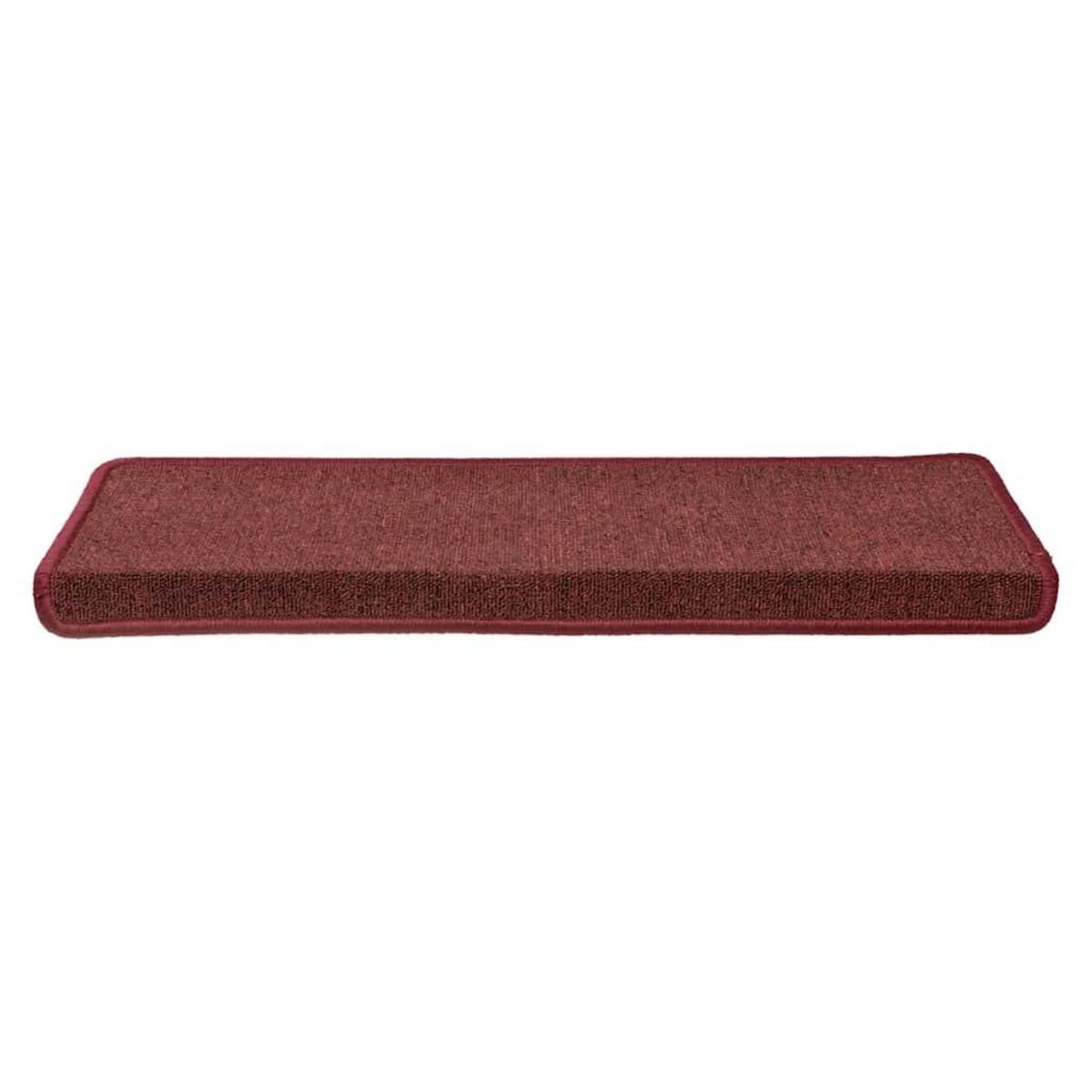 VIDAXL Tapis d'escalier 30 pcs 65x21x4 cm rouge mat
