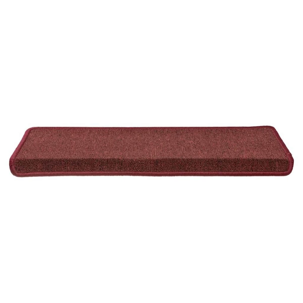 VIDAXL Tapis d'escalier 30 pcs 65x21x4 cm rouge mat