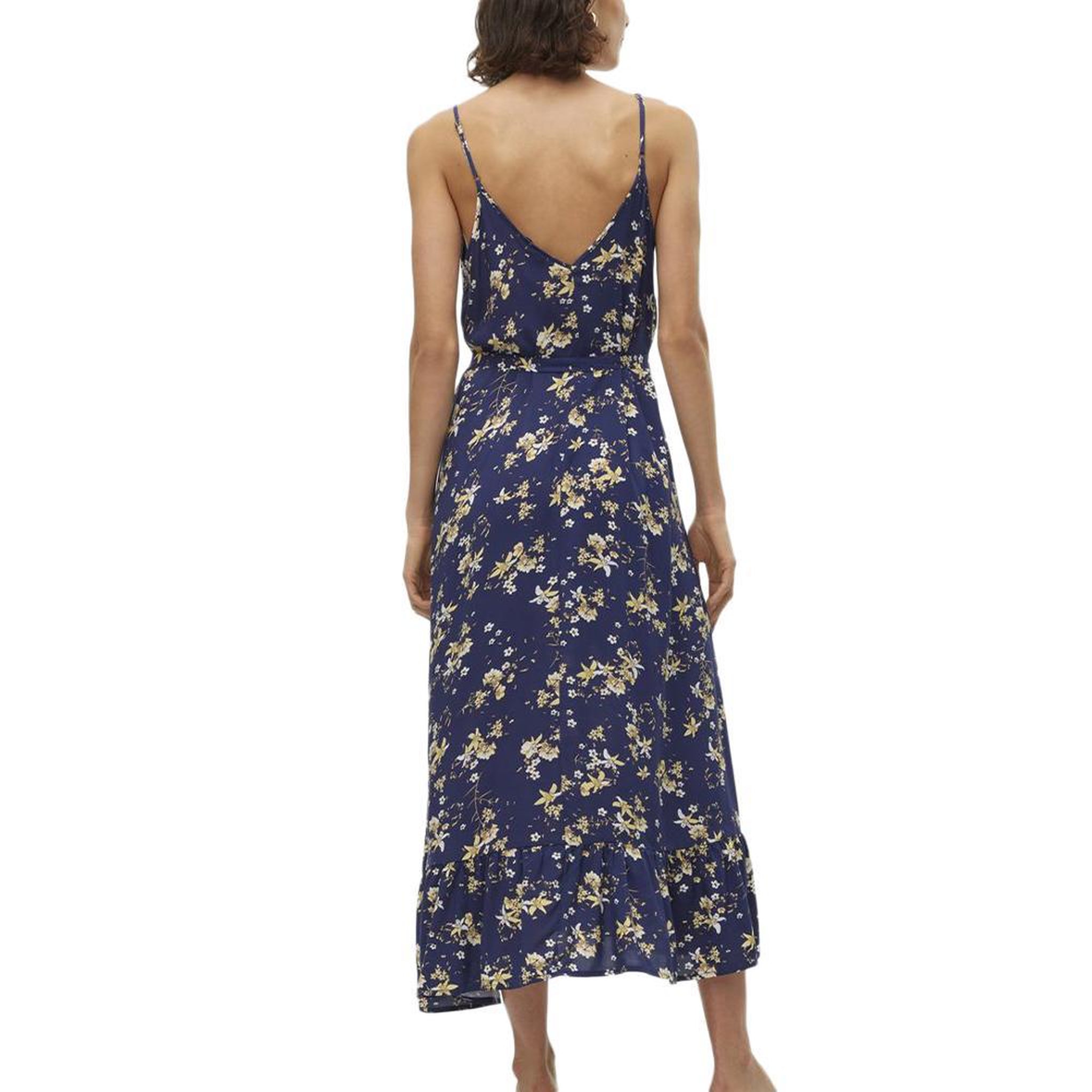 Voir la diapositive 2 : Vero Moda Robe Marine/Jaune à Motifs Femme Vero Moda Easy Joy
