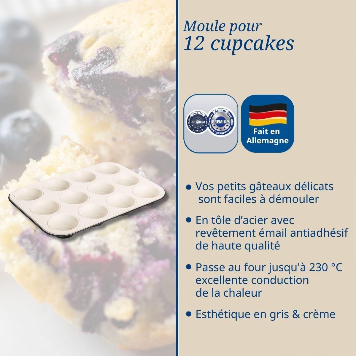 DR.OETKER Moule à 12 muffins Dr. Oetker Exclusive