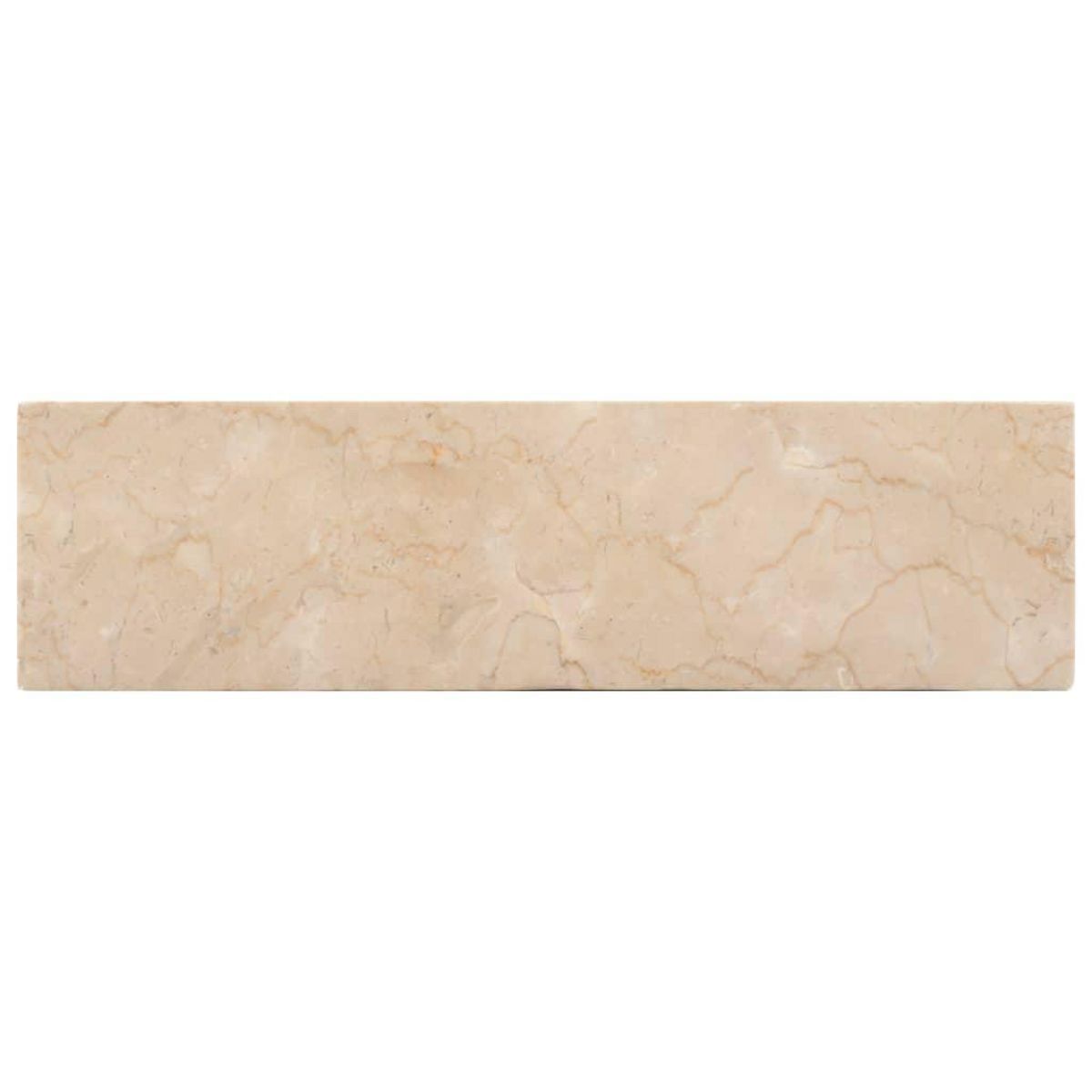 VIDAXL Lavabo 45x30x12 cm marbre creme brillant