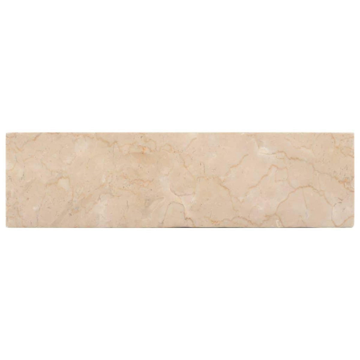 VIDAXL Lavabo 45x30x12 cm marbre creme brillant