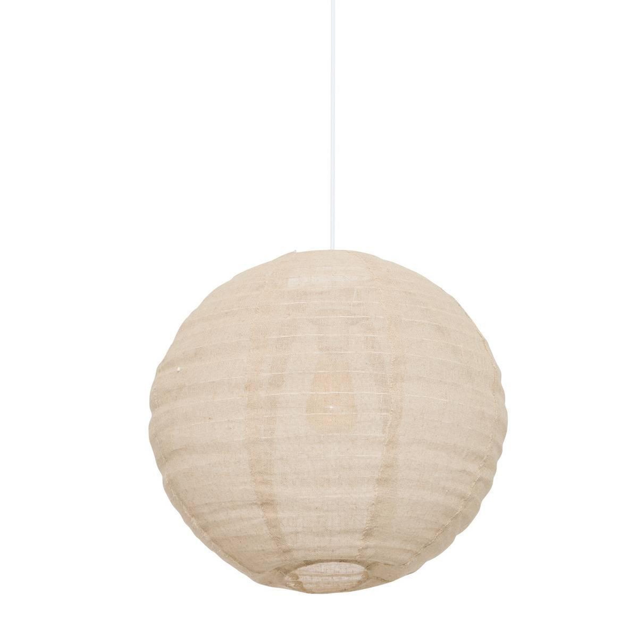 Voir la diapositive 2 : ATMOSPHERA Lanterne Japonaise Boule  Jordy  57cm Beige Lin