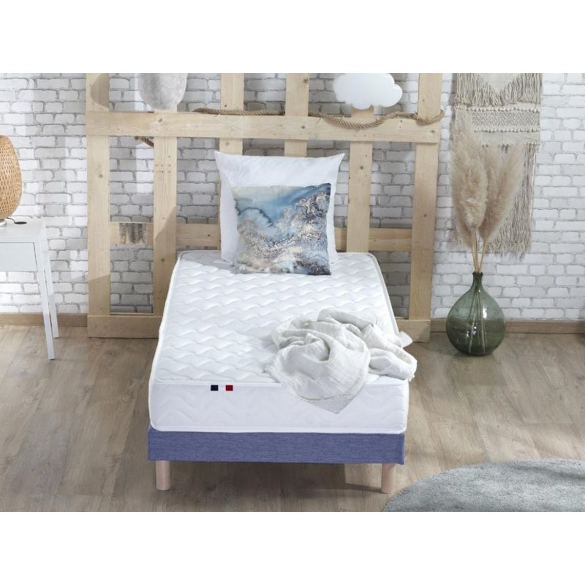 Matelas mousse 90x190 cm accueil latex ANNA