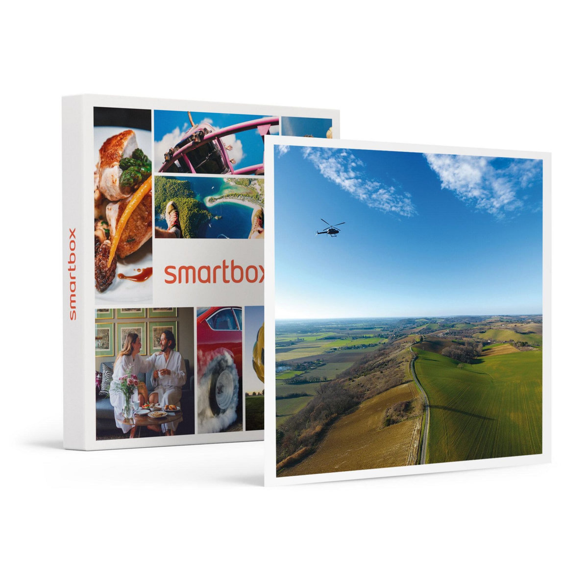 Smartbox Vol en hélicoptère de 20 min pour 2 au-dessus de Toulouse - Coffret Cadeau Sport & Aventure