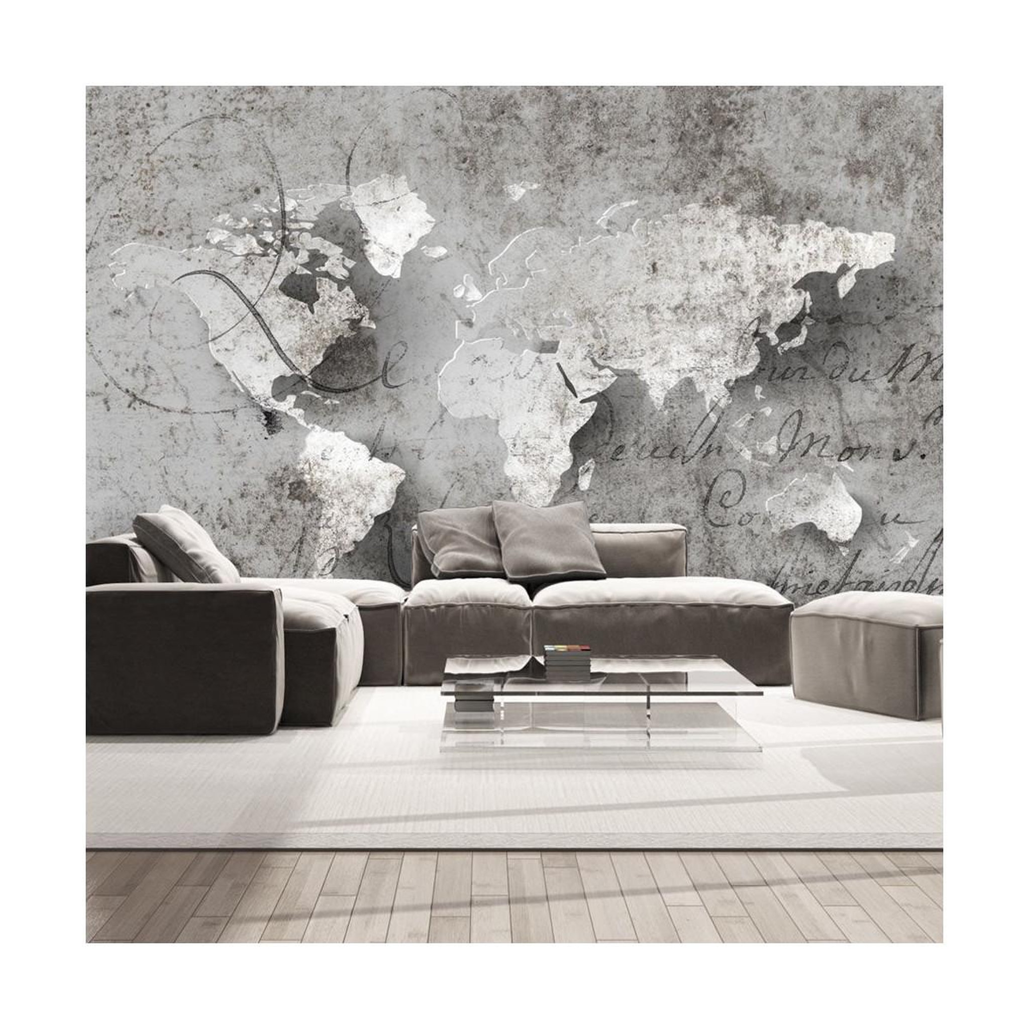 Paris Prix Papier peint  map & letter. Coloris disponibles : Multicolore