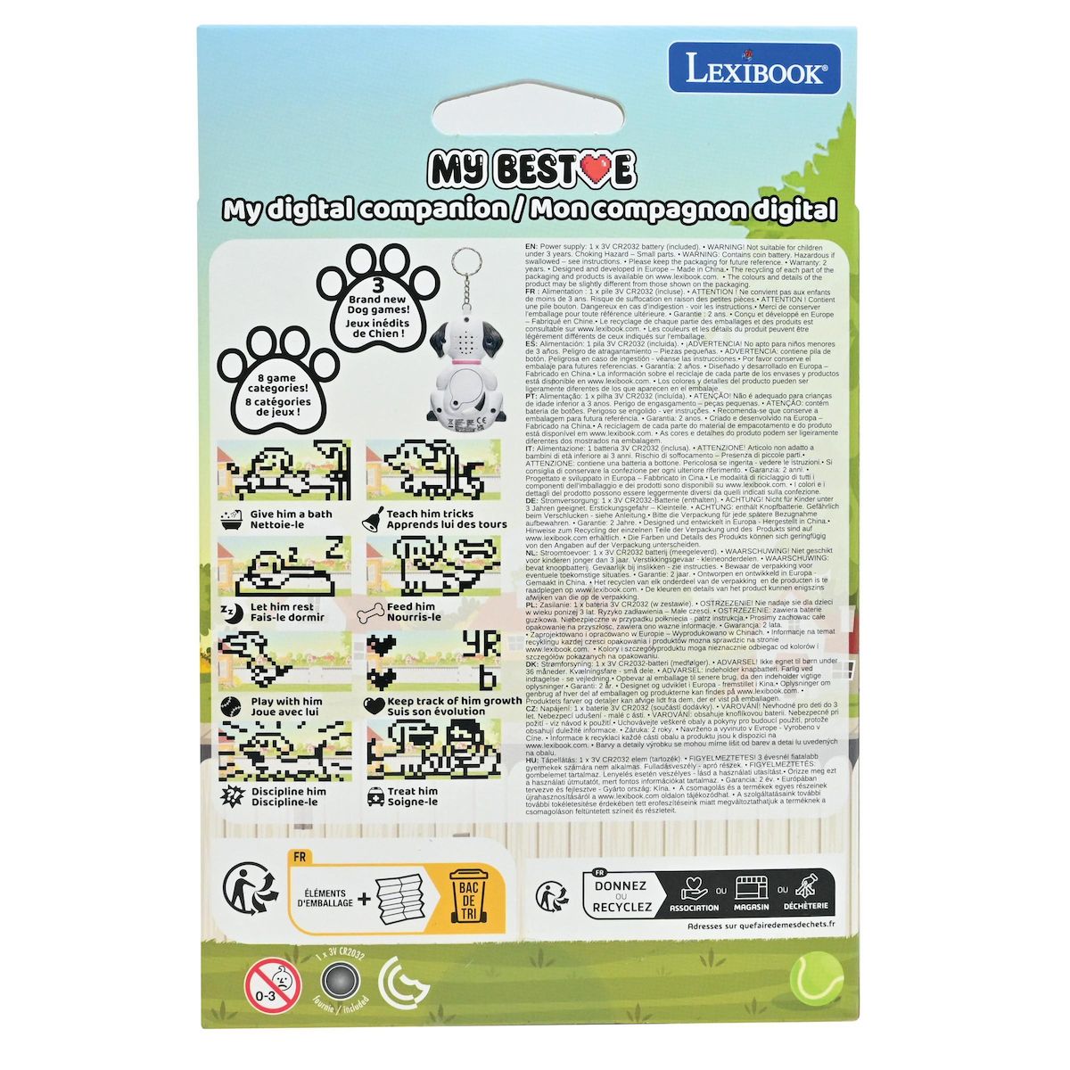 Lexibook Console My Best-E® Chien avec écran LCD et porte-clés