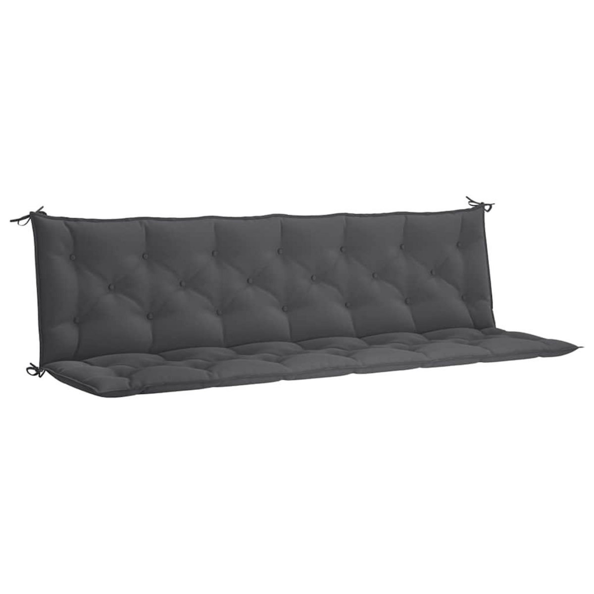 VIDAXL Coussin de banc de jardin anthracite tissu oxford