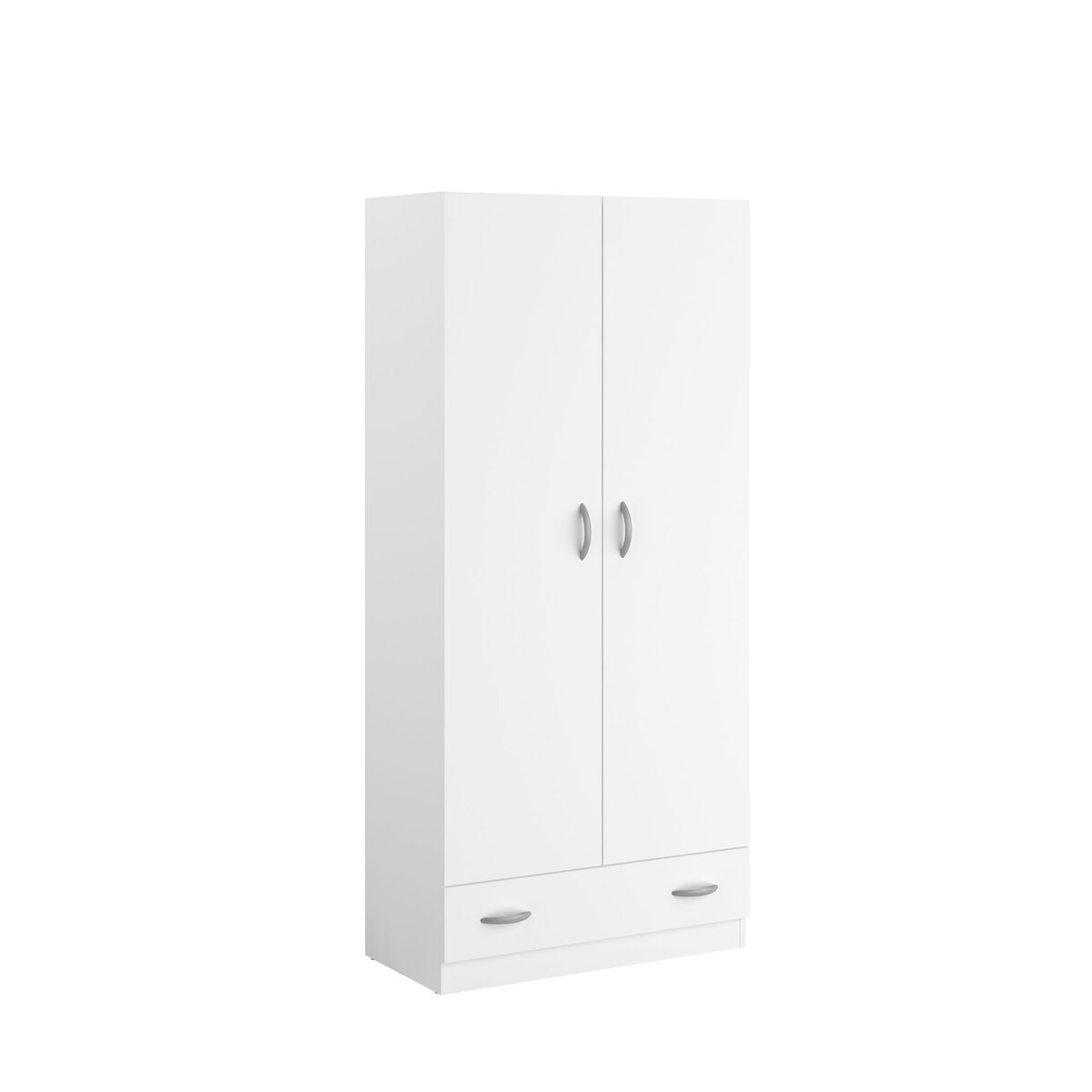 Armoire 2 portes 1 tiroir L78cm HOUSTON