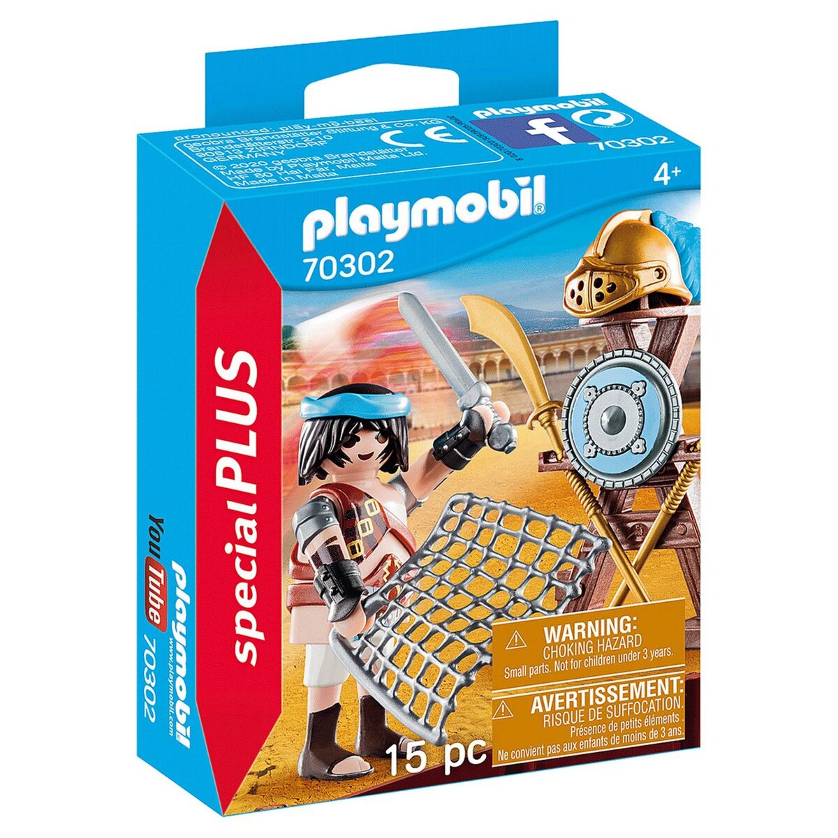 PLAYMOBIL 70302 - Spécial Plus - Gladiateur avec armes
