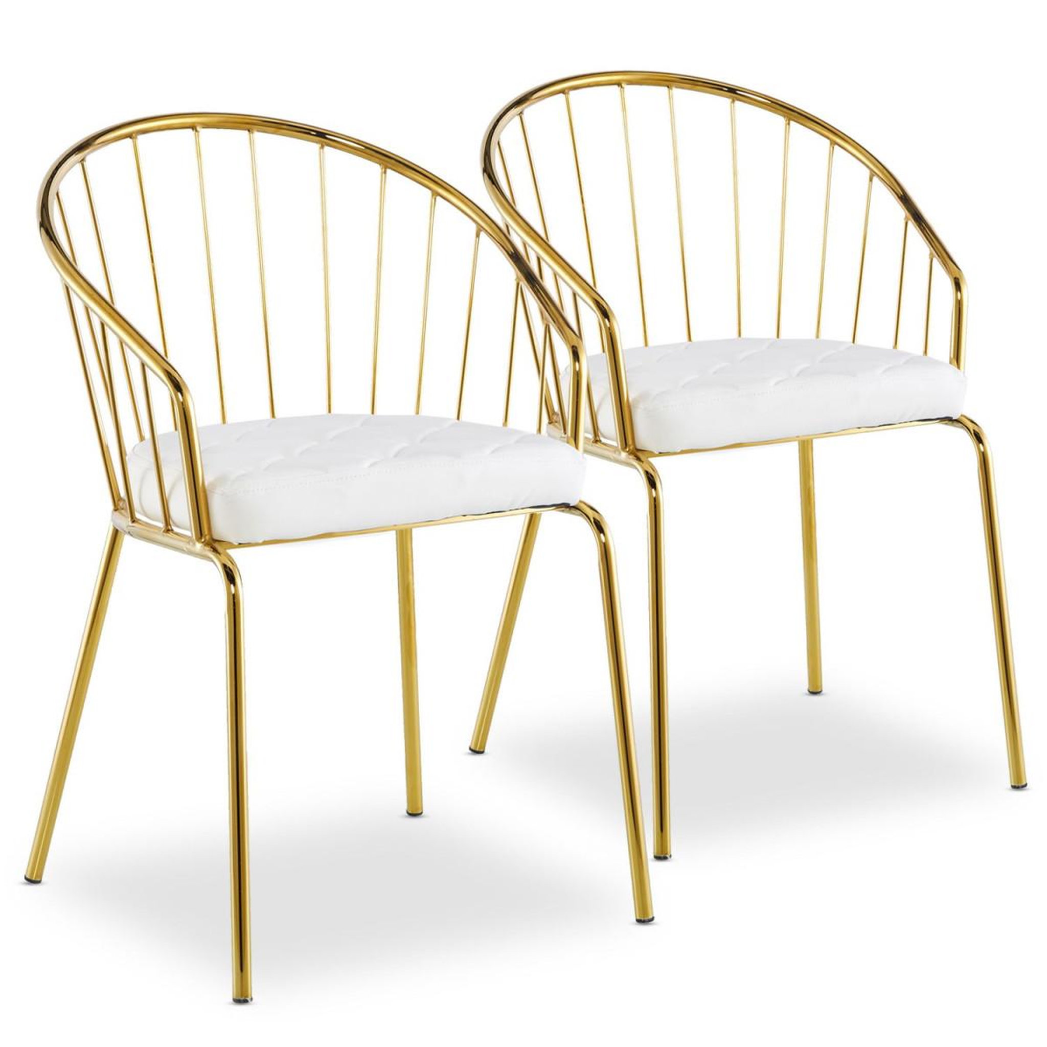 Paris Prix Lot de 2 chaises design  comado  77cm blanc