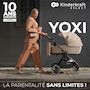 Voir la diapositive 2 : KINDERKRAFT Poussette 2 en 1 avec nacelle YOXI, roues anti-crevaison et accessoires
