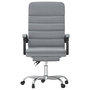 Voir la diapositive 3 : VIDAXL Fauteuil de massage inclinable de bureau Gris clair Tissu