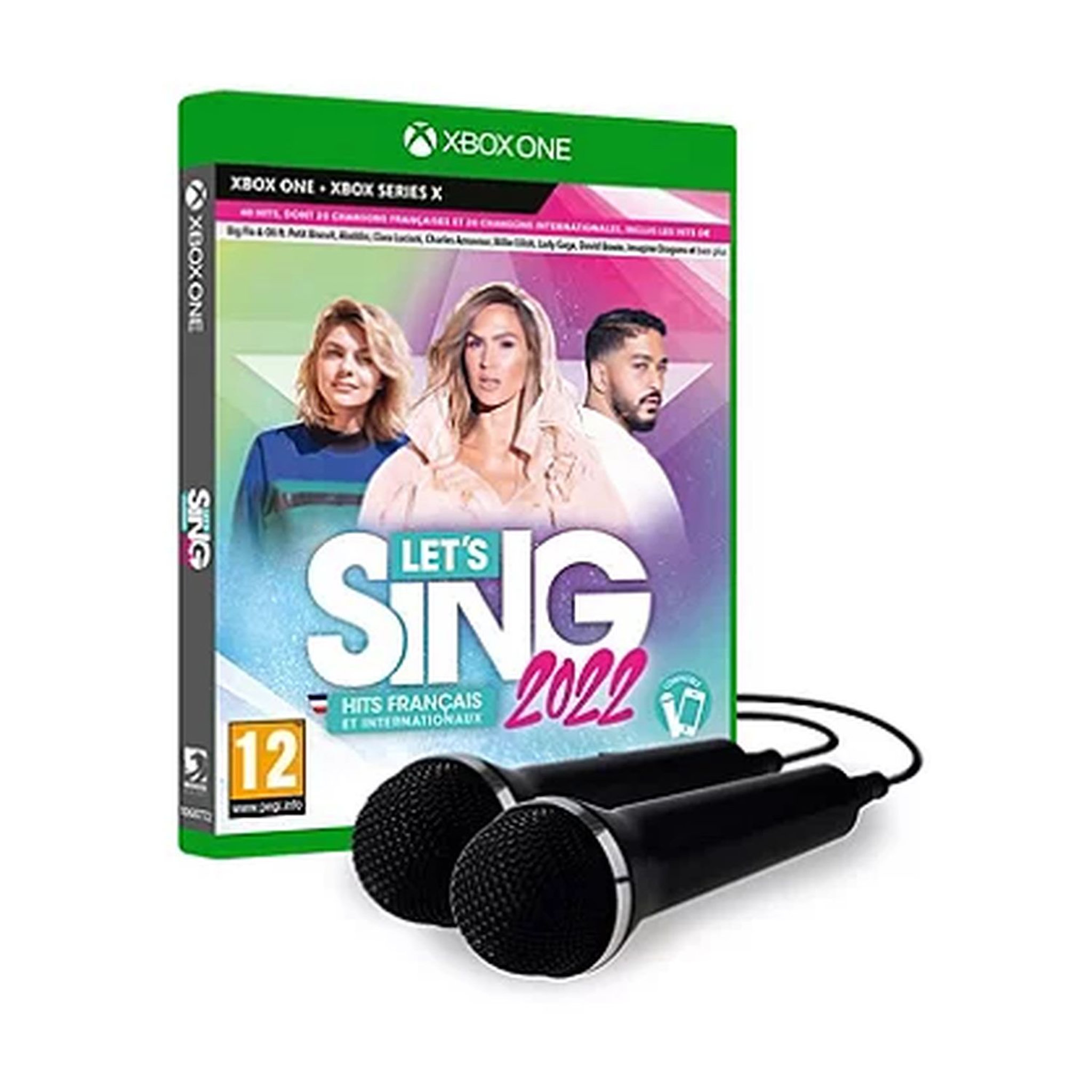 Voir la diapositive 1 : Let's Sing 2022 - 2 micros Xbox Series X - Xbox One