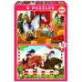 EDUCA Puzzle 2 x 48 pièces : les chevaux