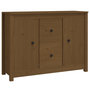 Voir la diapositive 2 : VIDAXL Buffet Marron miel 100x35x74 cm Bois massif de pin
