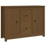 Voir la diapositive 2 : VIDAXL Buffet Marron miel 100x35x74 cm Bois massif de pin