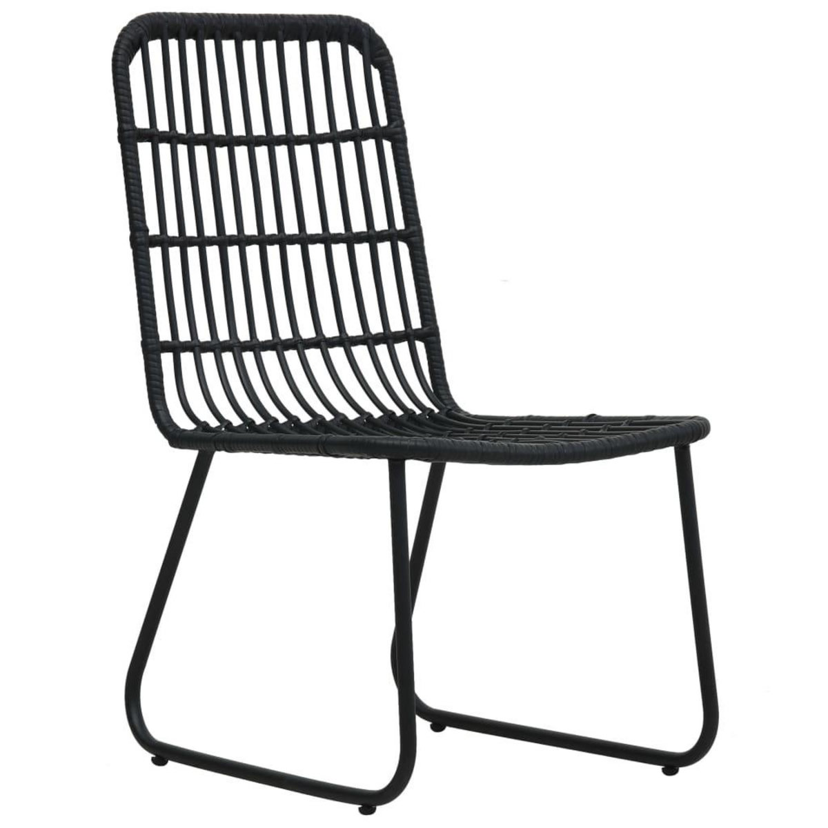 VIDAXL Ensemble a manger d'exterieur 3 pcs resine tressee et verre