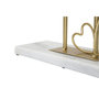 Voir la diapositive 4 : Paris Prix Miroir sur Pied en Marbre  Hearts  39cm Or