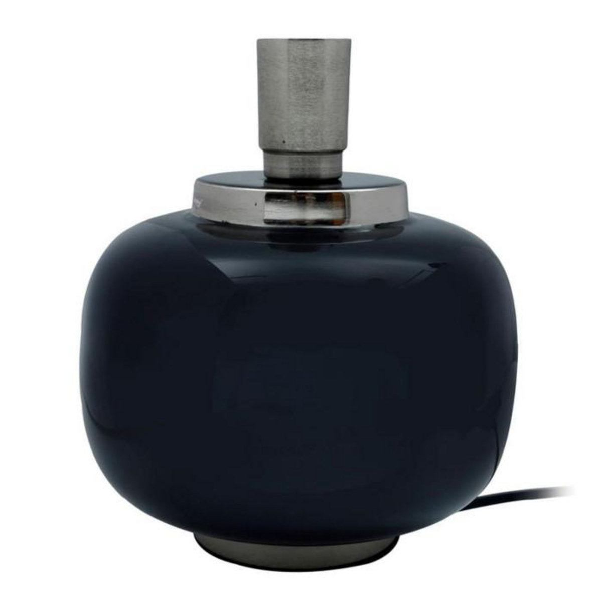 Paris Prix Lampe à Poser Design  Sculpa  25cm Noir & Argent