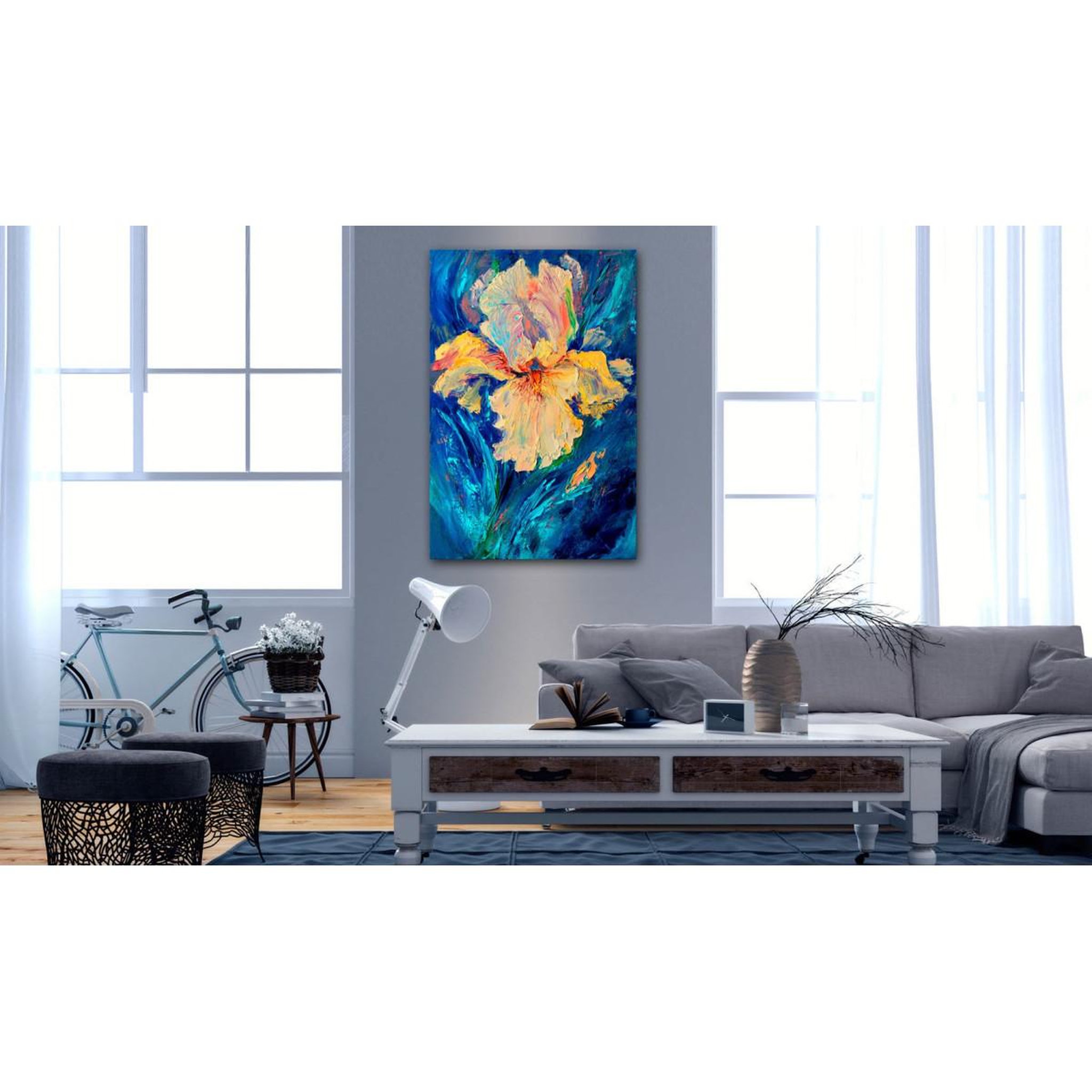 Voir la diapositive 2 : Paris Prix Tableau Imprimé  Beautiful Iris